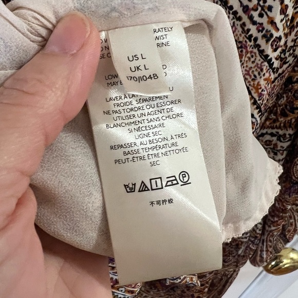 Anthropologie Sabia Flounced Tunic Dress - Size L - NWT - Picture 9 of 11